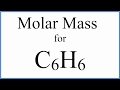 Calculating Molar Mass of Benzene