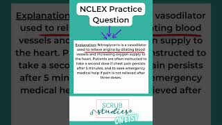 Nursing Student Study Notes | NCLEX Practice Question