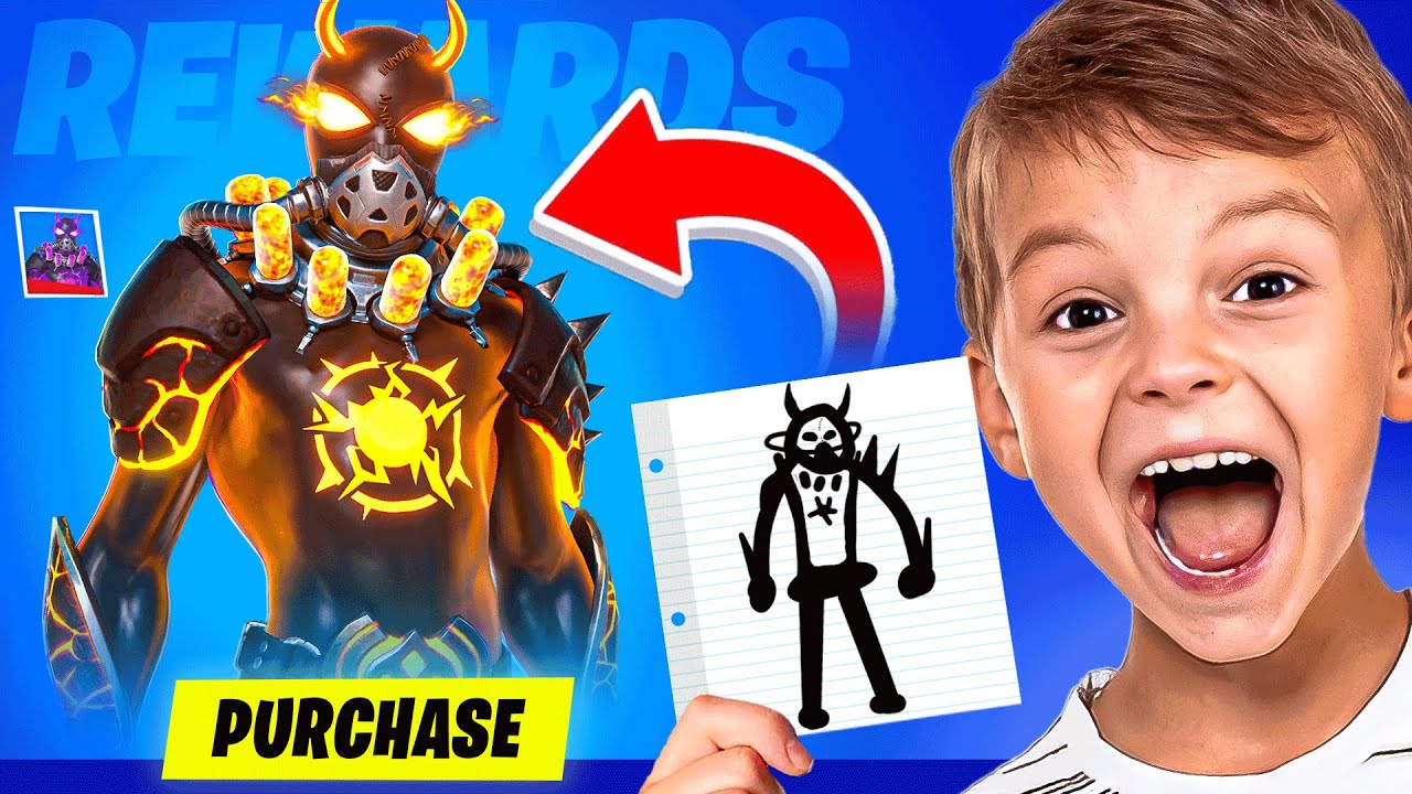 Whatever This 9 Year Old Draws, Comes to Life in Fortnite!