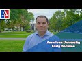 American university early decision