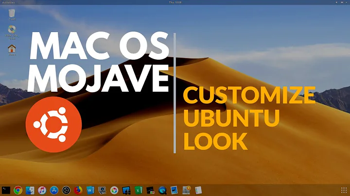 MacOS THEME: How to make UBUNTU look like Mac OS Mojave (2019)