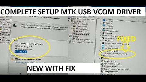 how to install MTK VCOM USB Preloader Drivers with Fix Code 10, Proper Setup Windows 10, 8, 7 [2020]