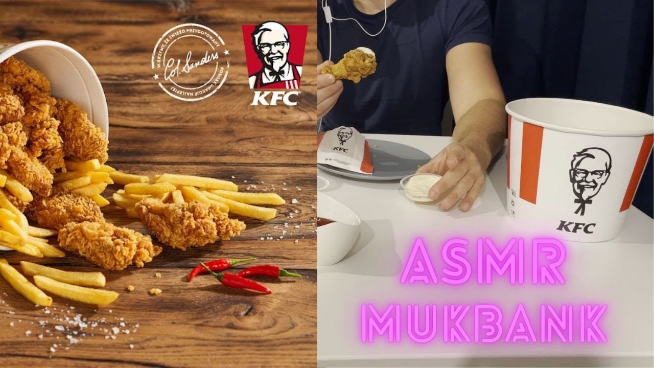 WIELKA UCZTA Z KFC! 🍗🍟| Kentucky Fried Chicken MUKBANG 🌽| EATING SOUNDS | ASMR po polsku 💤