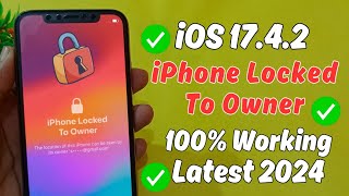 iOS 17.4.2 | iPhone Locked To Owner Remove 100% Without PC ✅iPhone X Series ✅
