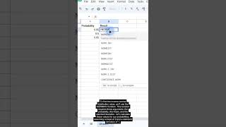 NORMINV Function in Google Sheets — Formula #382 of 500 #Shorts