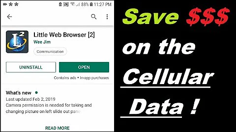 How to save money on limited cellular mobile data plan using Little Web Browser 2