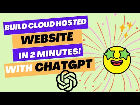 Cloud Hosted Website in 2 minutes with ChatGPT | Quick applications using ChatGPT #tech4leap