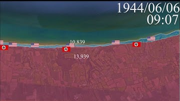 Battle of Omaha Beach (D-Day) in 1 Minute using Google Earth
