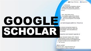 Details How to Use Google Scholar to Find Academic Articles Update