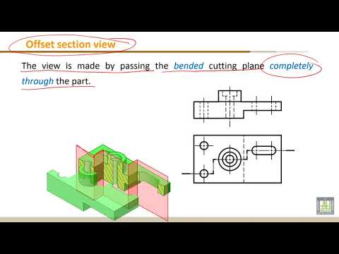 Engineering Drawing - 1 | C7-L3 | Full section and offset section views
