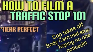 COP SLYLY TAKES OFF BODY CAM COMES ONTO PRIVATE PROPERTY 2 MAKE MAN MOVE BUT HE WON'T BUDGE!