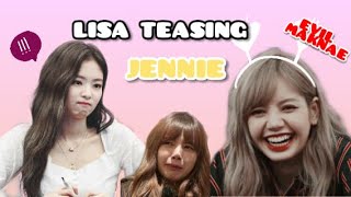 BLACKPINK LISA TEASING JENNIE MOMENTS (THE EVIL MAKNAE)