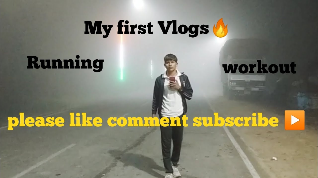 Running/workout || My first Vlogs 🔥😱😱