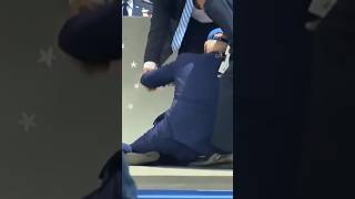 Meanwhile, Biden Falls Hard…