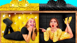 Habitaciones Secretas Bajo la Cama | Rico vs Pobre Desafío por BaRaFun Challenge