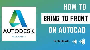 How do you bring an object to the front in AutoCAD | Send to Back | Draw Order Tool