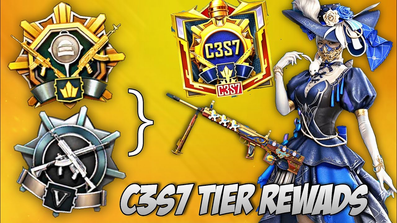 C3S7 CONFIRM TIER REWARDS | FREE QBU GUN SKINS, OUTFIT | CYCLE 3 SEASON 7 TIER REWARDS