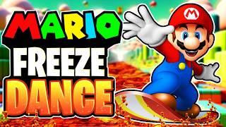 Mario Freeze Dance! 🧊 Brain Break For Kids 🧊 Kids Fitness 🧊 Just Dance 🧊 Danny Go Inspired