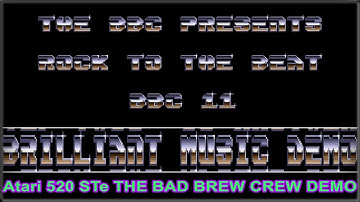 Atari STe  BBC  ROCK TO THE BEAT DEMO - Compact Disk 11  520 Version - Love them YM Chip Tunes -