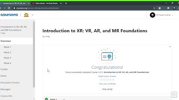 Introduction to XR: VR, AR, and MR Foundations || Coursera