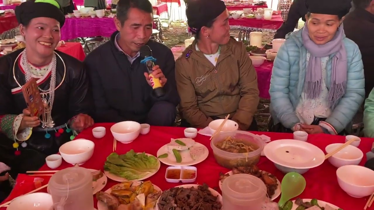 Hát phươn đám cưới to nhất Mậu Long Yên Minh / Đám cưới 120 mâm hội tụ các nghệ nhân hát trổ tài