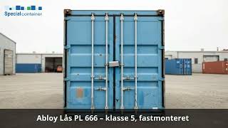Er din container sikret Se vores Klasse 5 containerlåse mod indbrud
