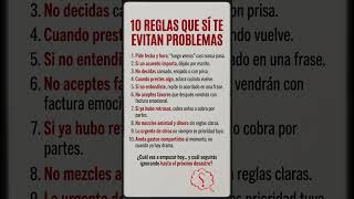 10 reglas prácticas que sí evitan problemas #shorts