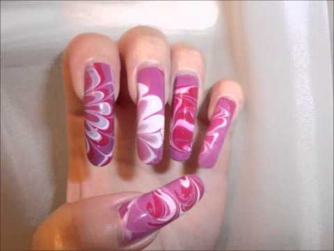Nail Art & Manicure Designs On Long Real Natural Nails Video ...