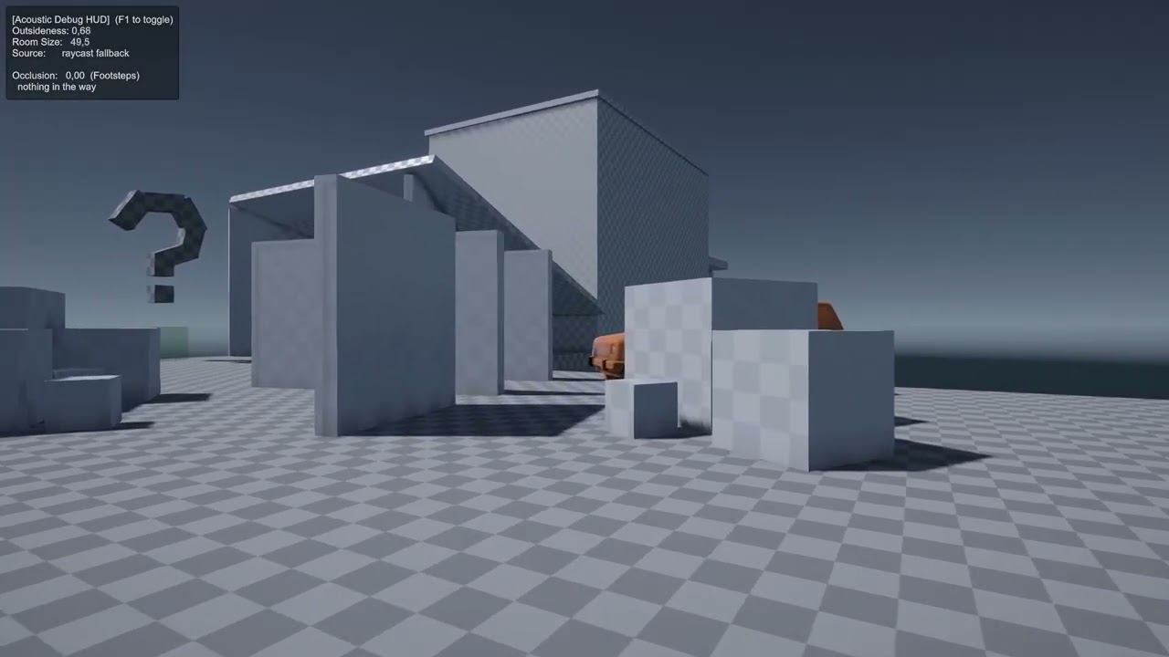 Raytraced Spatial Audio - Dynamic Acoustics, Dynamic Occlusion, video preview 4