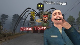 Skibidi toilet vs House Head in the forest-(Garry's Mod Animation)