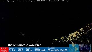 Egypt and Israel Seen From Space At Night - 8th March 2024