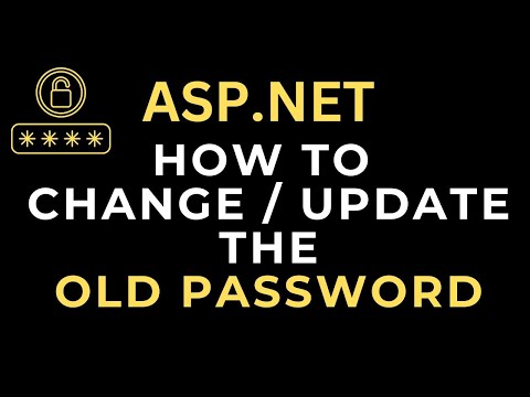 How to change update old password after login using c# asp.net 4.6