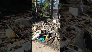 So much more to get rid of. #cedarkey  #helene #oldflorida #hurricane #floridacity