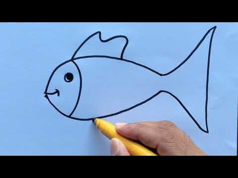 How To Draw A Fish Easily 5 How to Draw a Fish Easy - YouTube