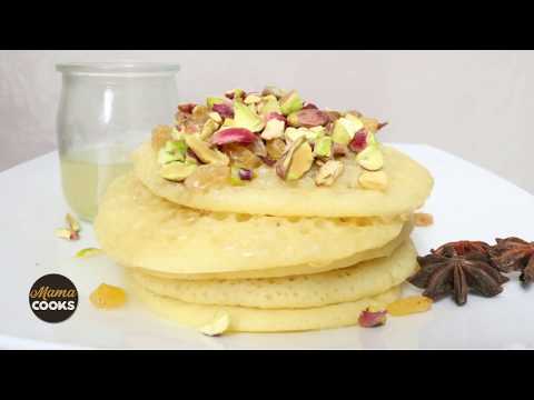 Moroccan Pancakes (Baghrir) - 👌👌👌👌 بغرير سريع وناجح بصلصة العسل و زيت جوز الهند