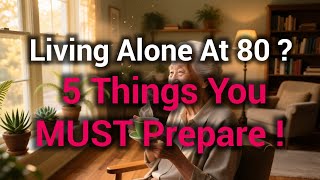 Living Alone at 80? Here’s What You MUST Prepare For!