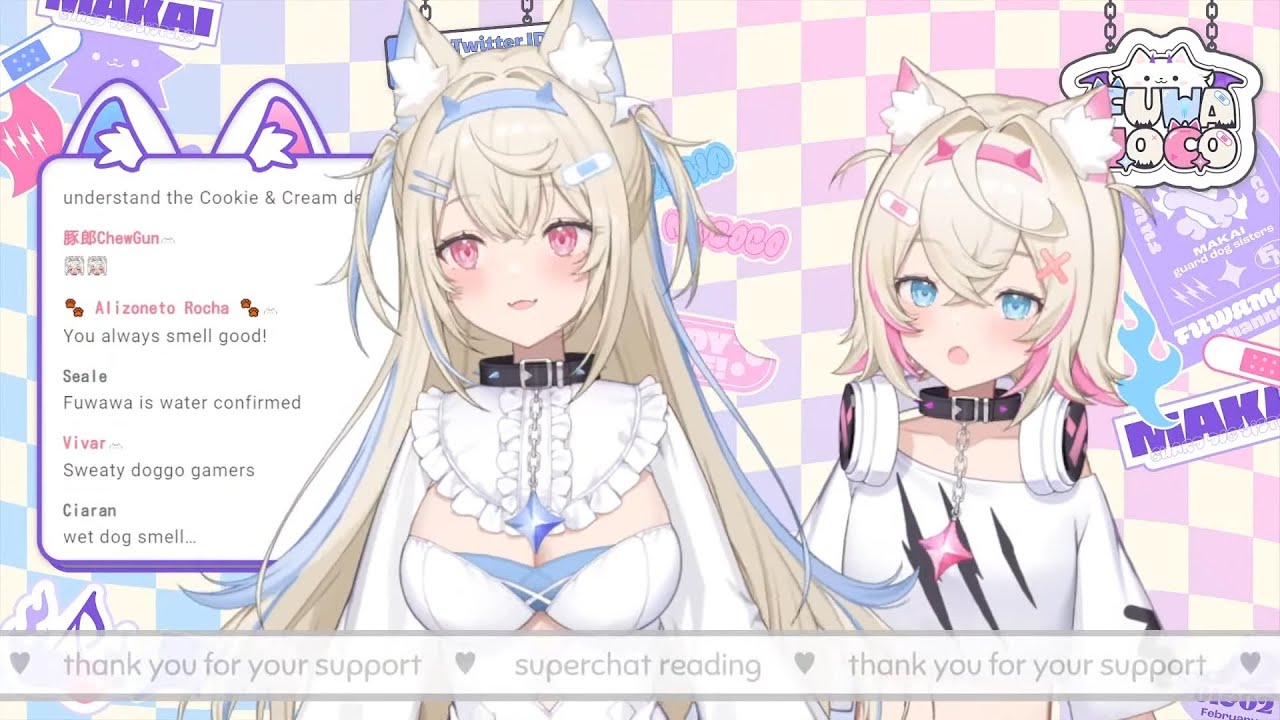 FuwaMoco 🩵🩷 Clips - Day 45