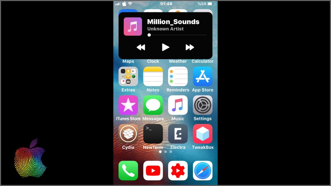 Elfin: Minimalistic Music Player Tweak iOS 11.3.1