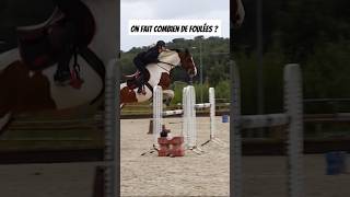 Combien de foulées ? 😅 #cheval #horse #equitation #jumping #equestrian