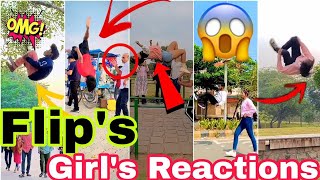 Best Flips On Public Reactions Flips On Girls Reaction Crazy Stunts On Public Reactions