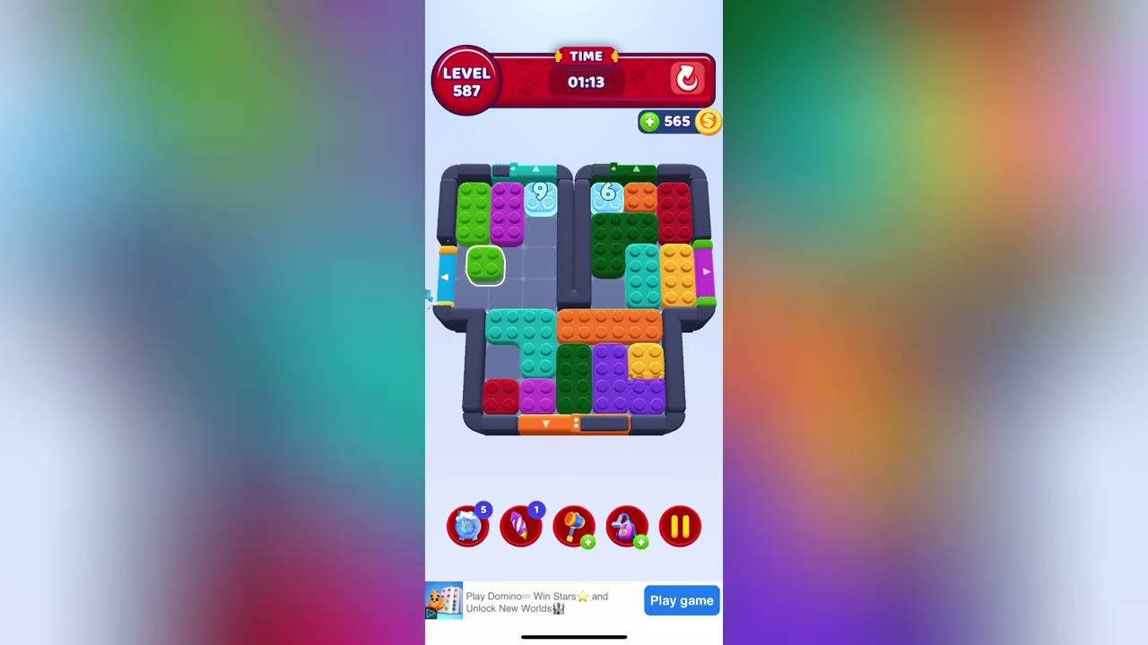 Color Block Jam Level 587 Solution Walkthrough - YouTube
