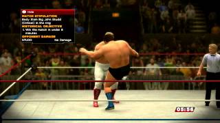 Wwe 2k14 30 Years Of Wrestlemania  Match 1  Andre Vs Big John Studd  Match