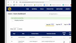 Adding Users to ProTracker