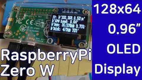 Raspi Zero + 0.96" OLED