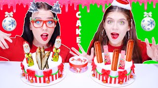 Cake Decorating Challenge (Christmas Edition) Eating Sounds LiLiBu