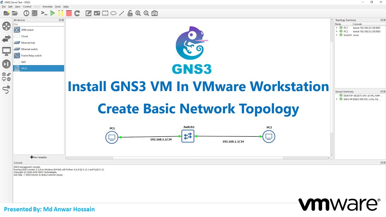 02 how to install and configure gns3 server 2 2 8 how to to create