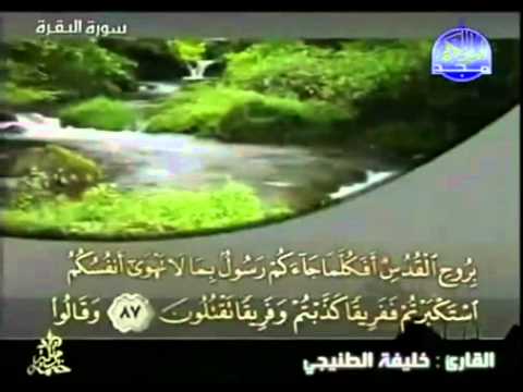 الجزء الأول (01) من القرآن الكريم بصوت الشيخ خليفة الطنيجي