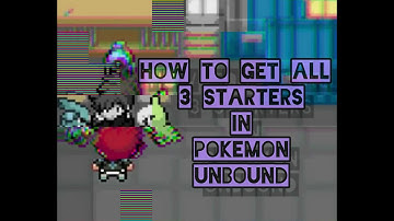 How To Get All 3 Starter Pokemon In Pokemon Unbound (CHEAT CODE IN DESCRIPTION)
