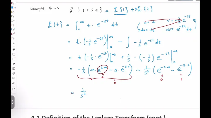 Section 4.1 - Advanced Engineering Math -  Chapter 4 The Laplace Transform