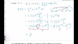 Section 4.1 - Advanced Engineering Math -  Chapter 4 The Laplace Transform
